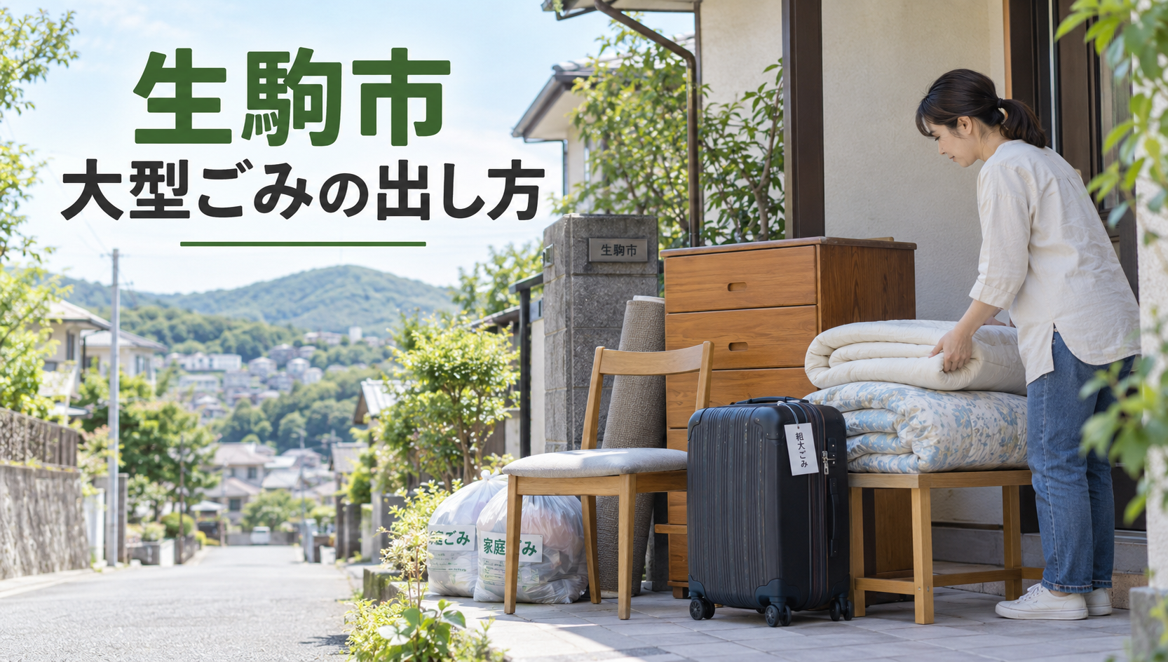 生駒市の大型ごみ・粗大ごみの出し方｜予約方法・料金・持ち込みをわかりやすく解説