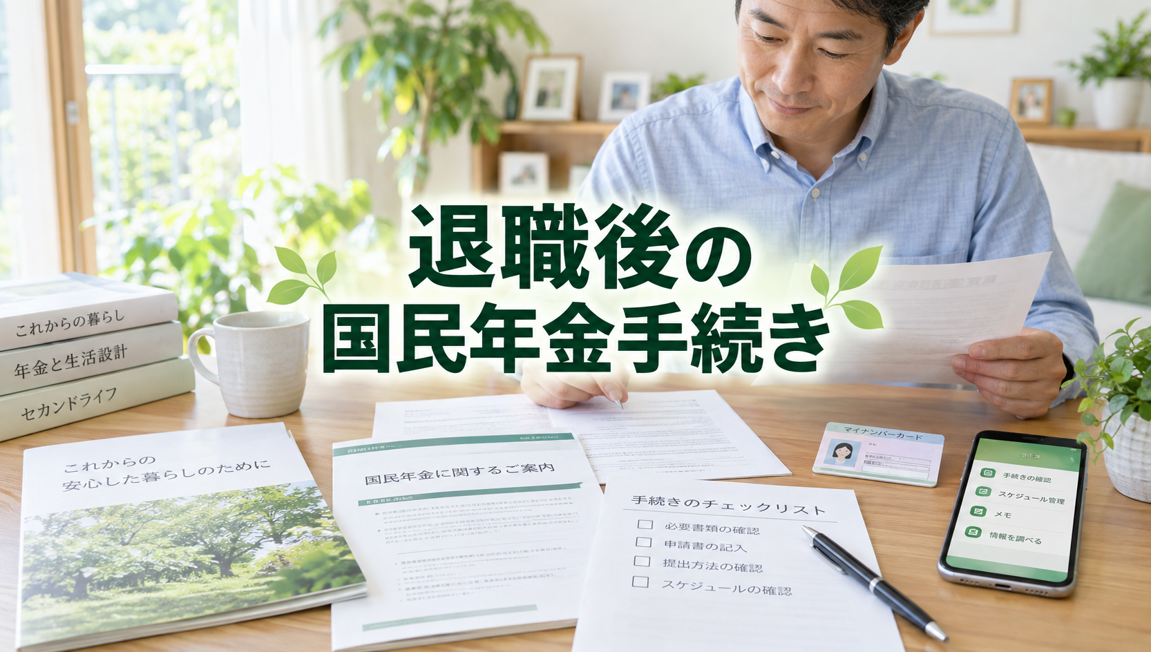生駒市で退職後に国民年金へ切り替える方法|必要書類・期限・保険料を解説
